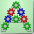 Blue and white application badge with a stylized central symbol, set against a plain webpage background. The badge is small and static, with a clean, functional presentation and a neutral, professional tone.